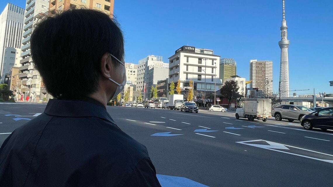 身長160センチでお付き合いする女性との身長差に悩んでいた水上雄一さん(筆者撮影)