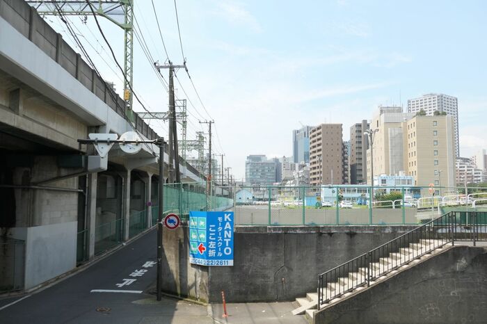 北側から見たアリーナ建設予定地