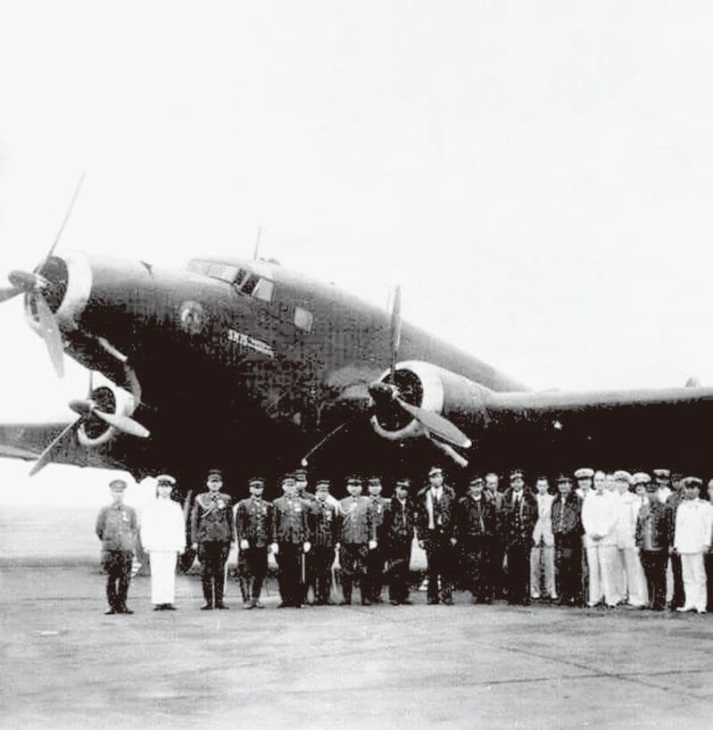 訪日したイタリア機サボイア・マルケッティSM.75