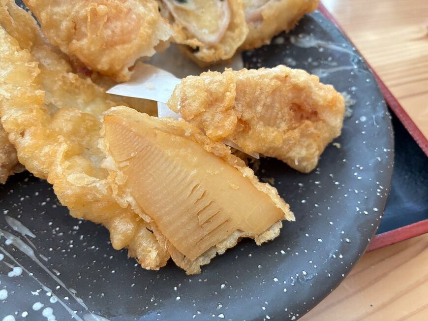 タケノコは2切れ入っていた 