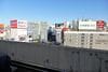 屋上から見た新宿駅の東側