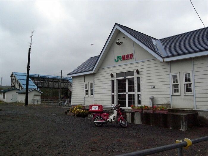 函館本線の蘭島駅（JR化後の姿）