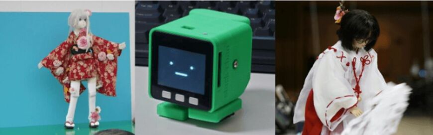 野村さんが趣味で制作したロボットたち（写真：エンジニアtype編集部）