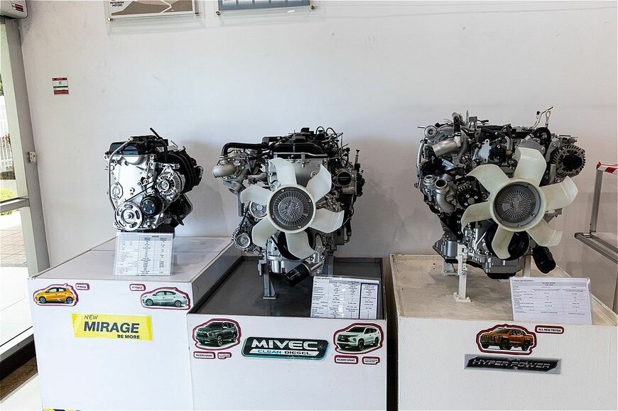 エクスフォースHEVなどの生産を行う、三菱のレムチャバン工場（筆者撮影）