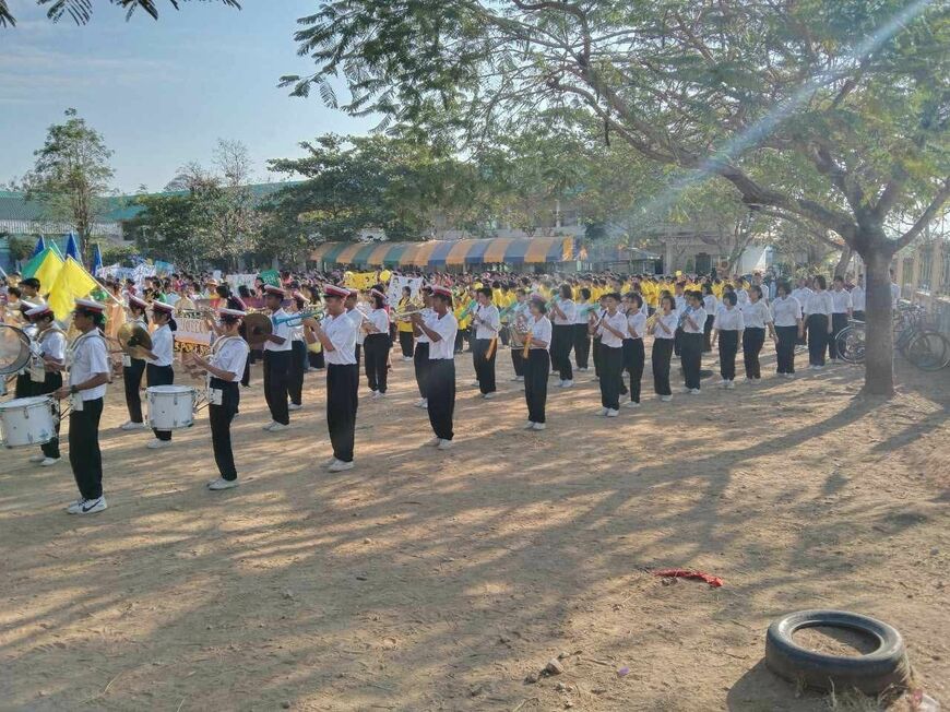 イベントで演奏するCDC音楽クラブのメンバー（提供：JAM）