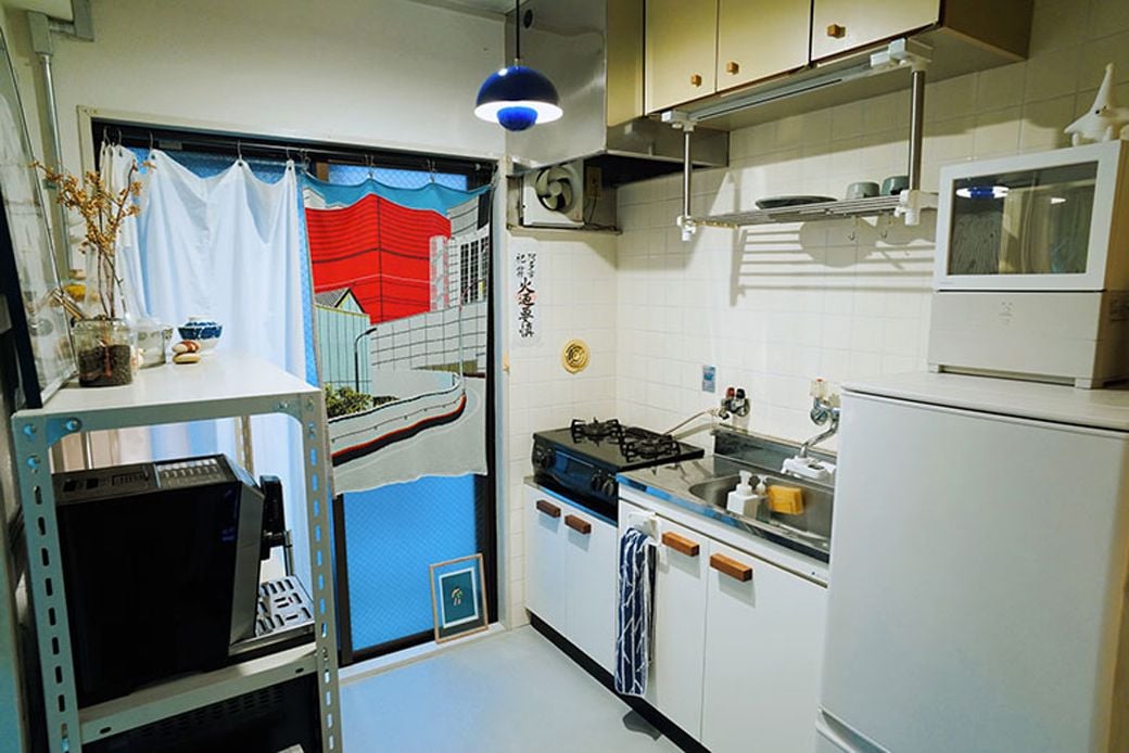 お気に入りの雑貨で溢れるキッチンスペース（写真撮影／福永尚史）