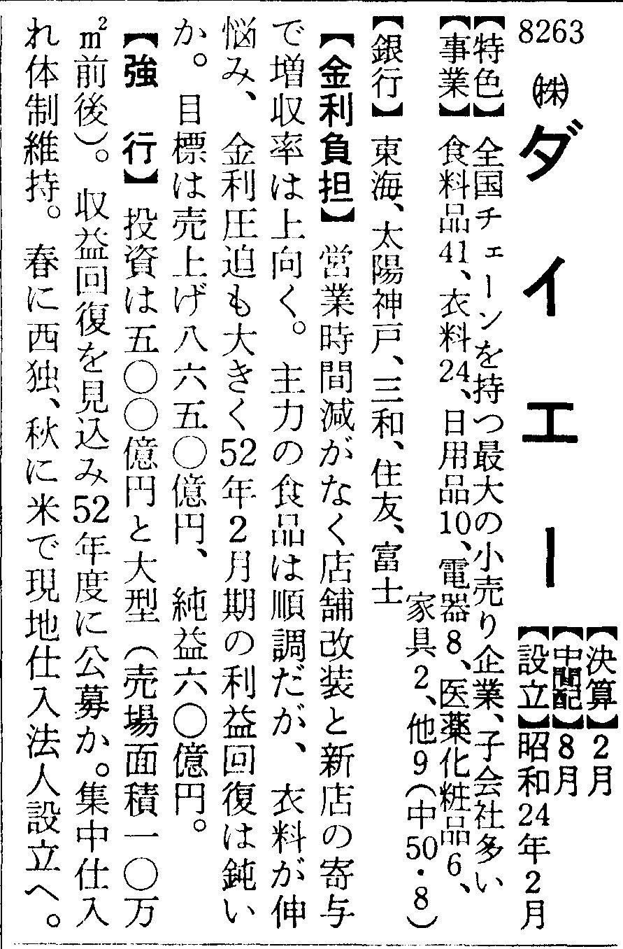『会社四季報』1976年春号