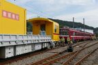 脱線した列車の復旧訓練