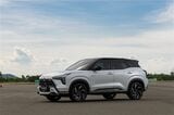 三菱の新型SUV「エクスフォースHEV」（筆者撮影）