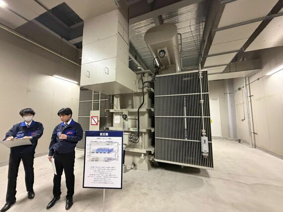 シャープ時代から使用している特高変圧器