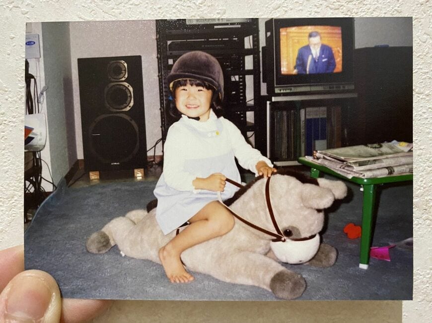 幼少期の前川さん（写真：前川さん提供）