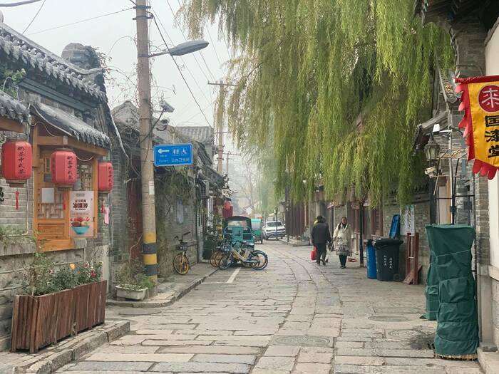 中国・山東省済南市の街並み