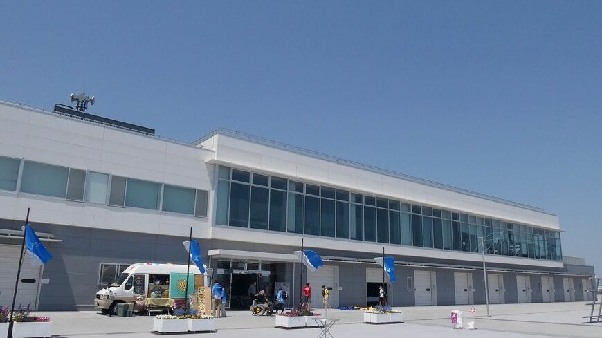 五輪の施設として使われた海の森水上競技場は4月29日に再開業した（筆者撮影）