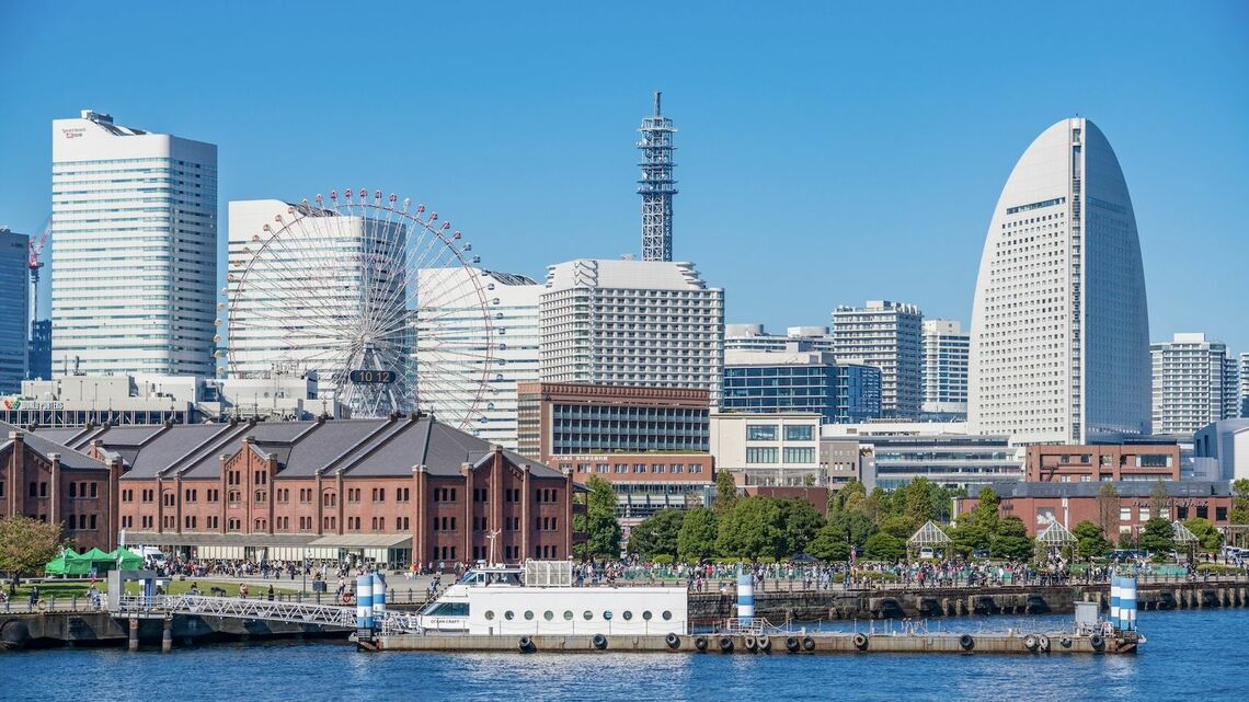 晴天の横浜みなとみらい