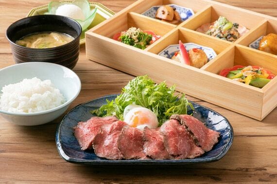 和牛ロースのローストビーフ御膳