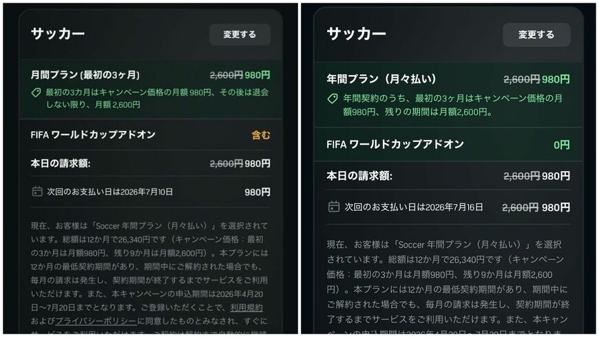 DAZN W杯