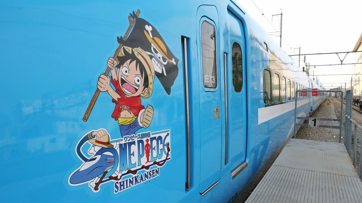 JR西日本｢ワンピース新幹線｣なぜ全部が青なのか 広告ラッピング規制