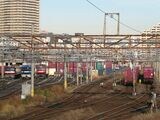 長い歴史を誇る隅田川貨物駅（筆者撮影）