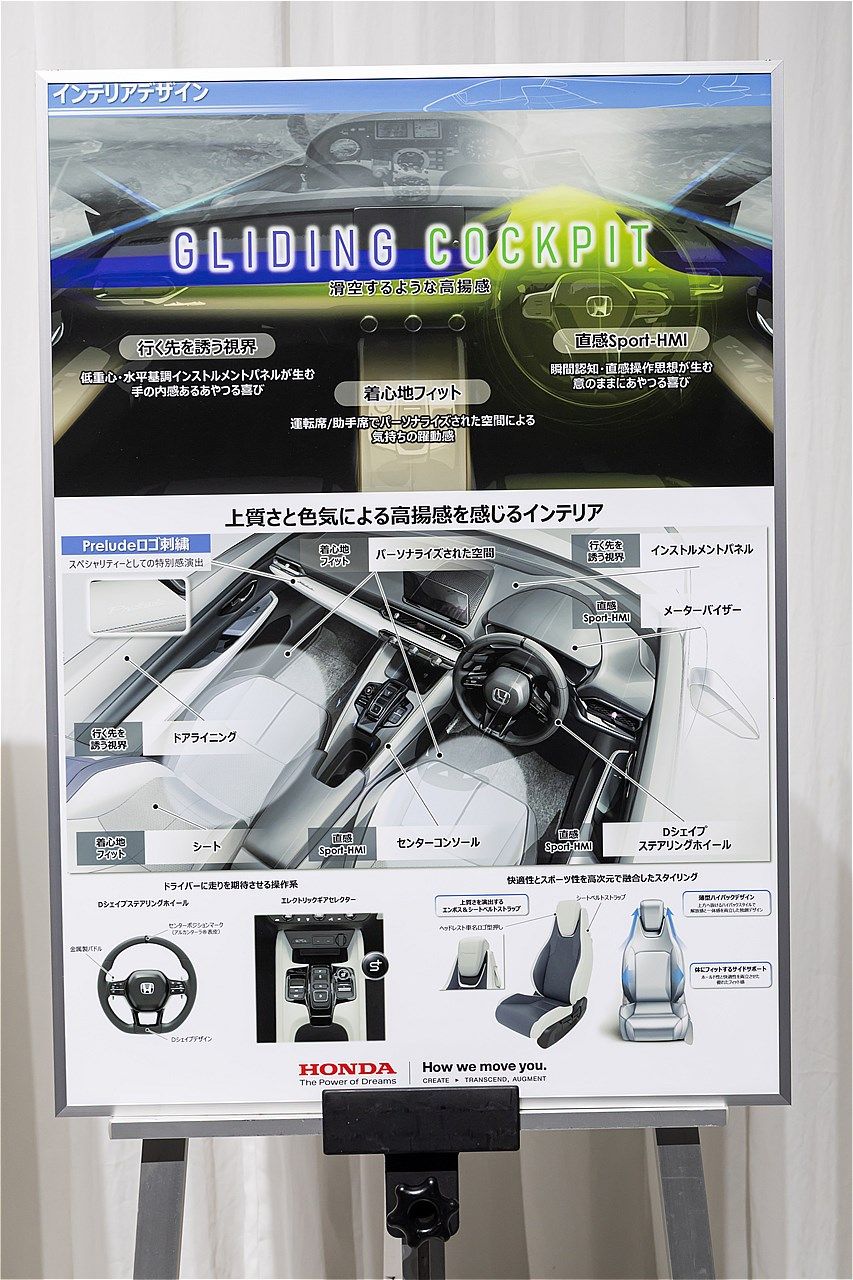 ホンダの新型「プレリュード」（写真：三木 宏章）