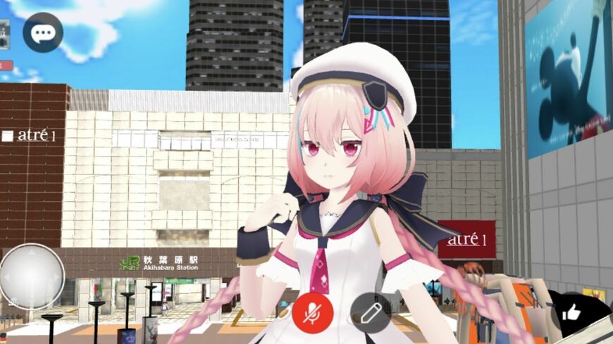 NTTドコモが出資するHIKKYのVRコンテンツ開発エンジン「Vket Cloud」（筆者撮影）この記事の画像を見る(◯枚)