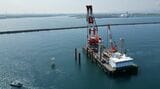 建設工事が進む石狩湾新港の洋上風力発電事業。完成時には国内最大規模となる見込みだ（写真：JERA）