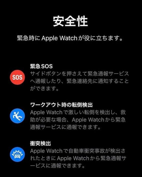 Apple Watchのセットアップ画面