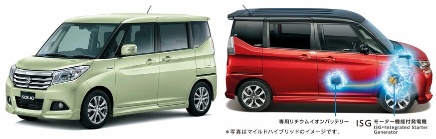 マイルドハイブリッド搭載というのが、現行ソリオの販売台数をグッと上げた