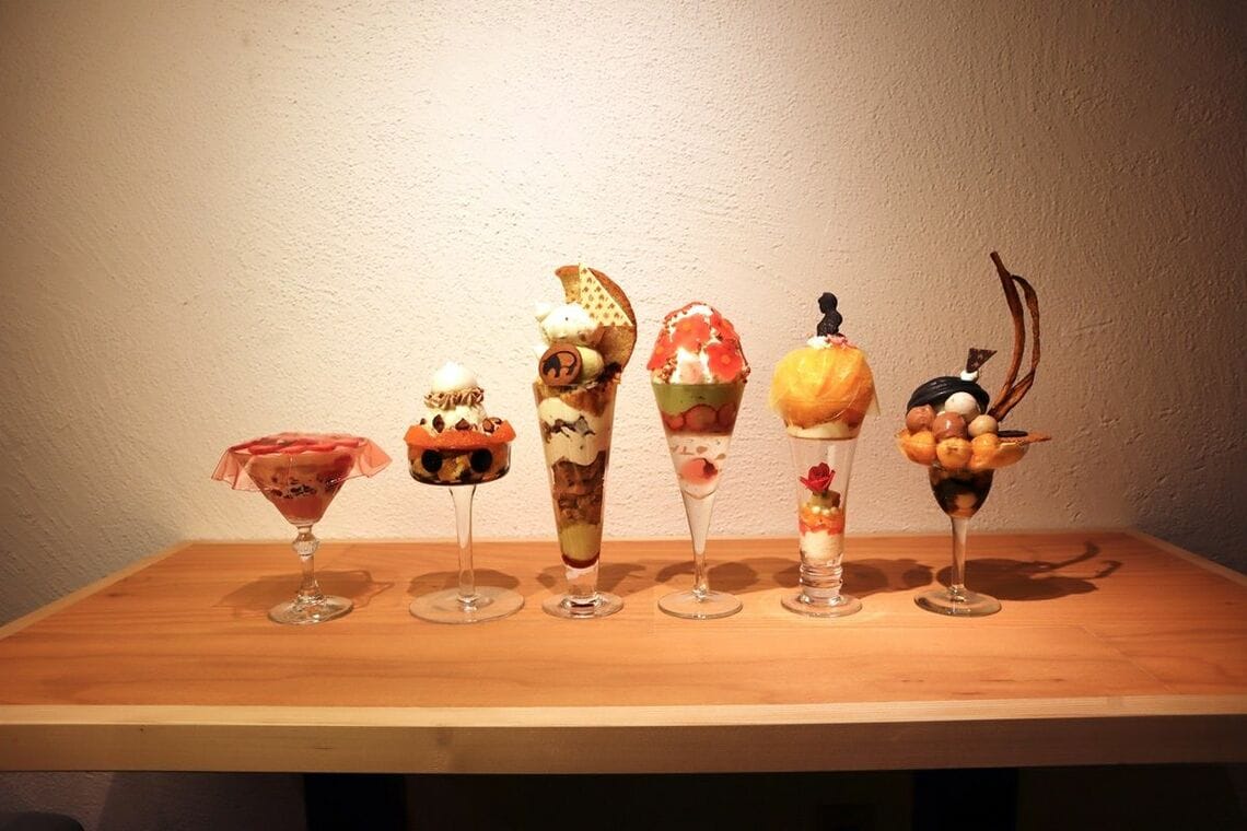 今も根強い人気を誇る夜パフェ専門店「Parfaiteria beL」の商品たち(写真:GAKU提供)