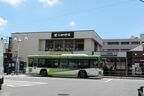 北口の駅前はバスやタクシーが入ってこられる