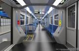 地下鉄オンタリオ線の車内（画像：日立製作所）