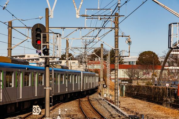 運河駅 鉄橋 単線