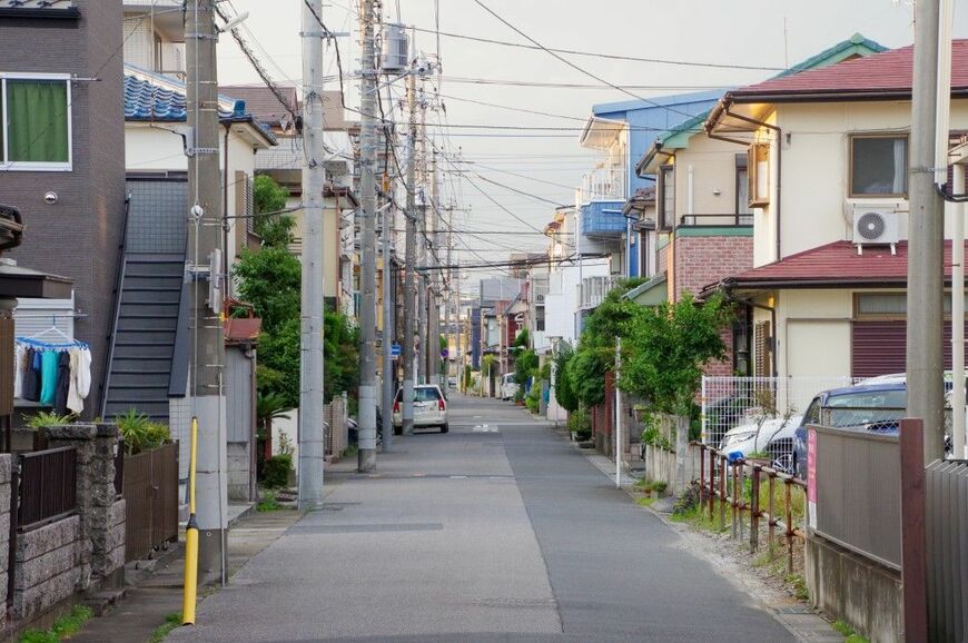 住宅街の様子（筆者撮影）