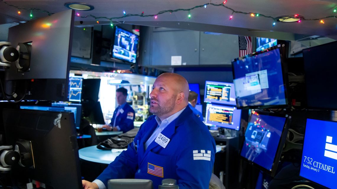 米国株の調整は長引き、深刻化するのだろうか（写真：ブルームバーグ）