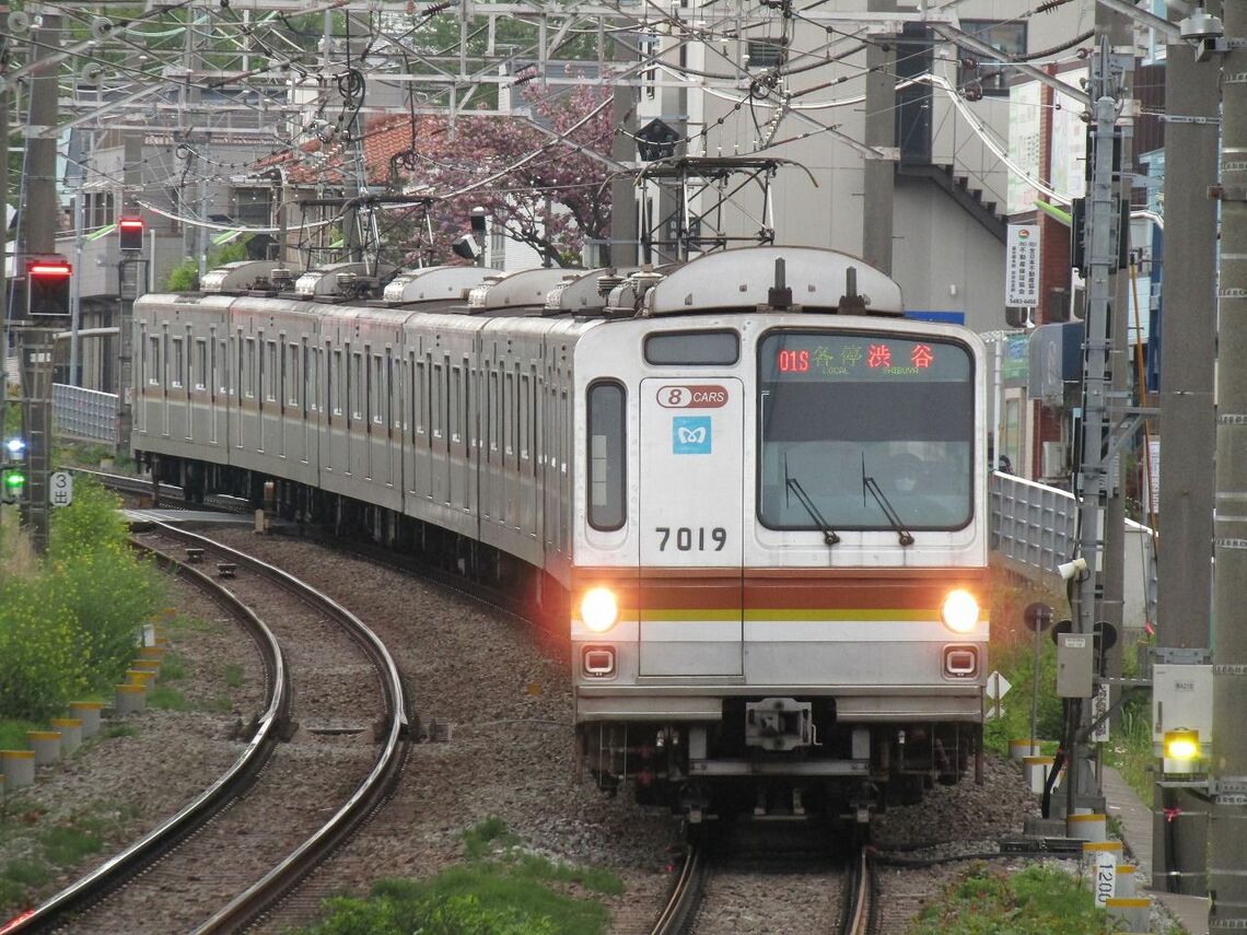 7000系初期車（筆者撮影）