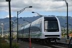 車両基地内で試運転中の車両