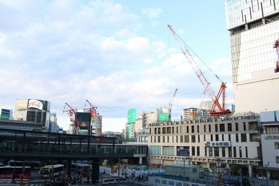 山手線渋谷駅の西口