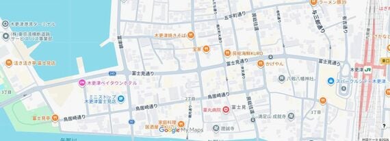 富士見通り周辺の地図
