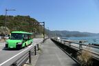 道路区間では海沿いを走る区間が多く、車窓が美しい