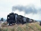 吉都線を走るD51重連の貨物列車