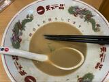 食べ終わったラーメン