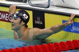 競泳世界選手権､入江は4位でメダルに届かず