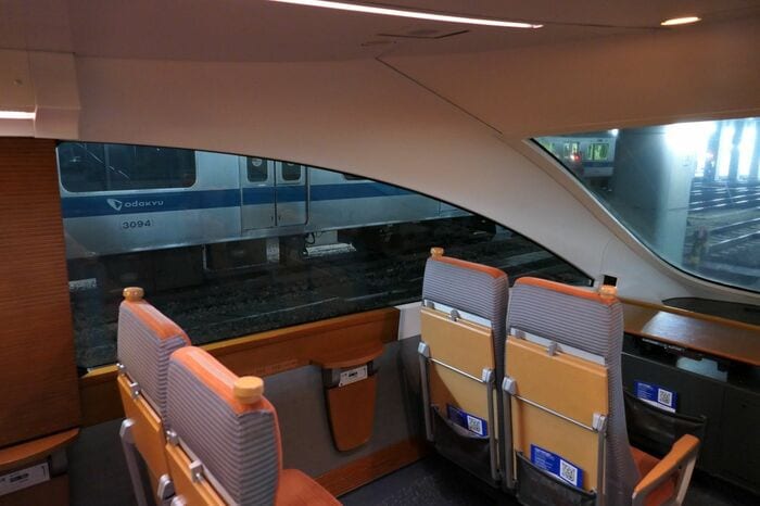 展望席もほかの座席と同じ一般料金で乗車できた
