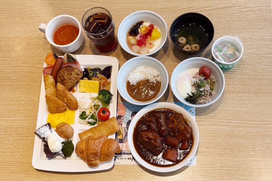 ジョナサンで3店舗のみ実施の、朝食バイキング（筆者撮影）