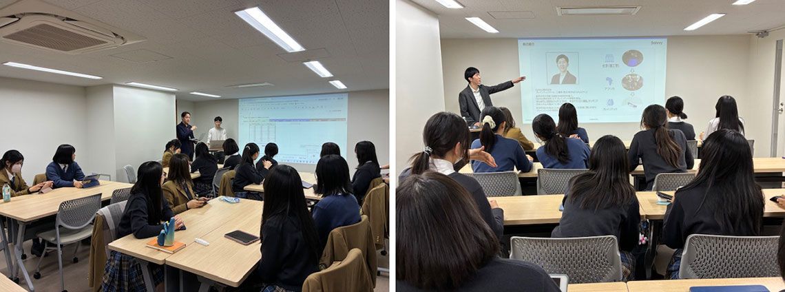 品川女子学院での探究授業の様子