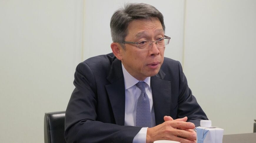 11月9日、東洋経済の取材に応じたコスモエネルギーホールディングスの山田茂社長（編集部撮影）