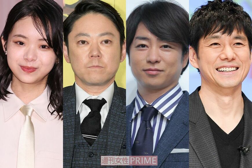 （左から）趣里、阿部サダヲ、櫻井翔、西島秀俊（週刊女性PRIME編集部）