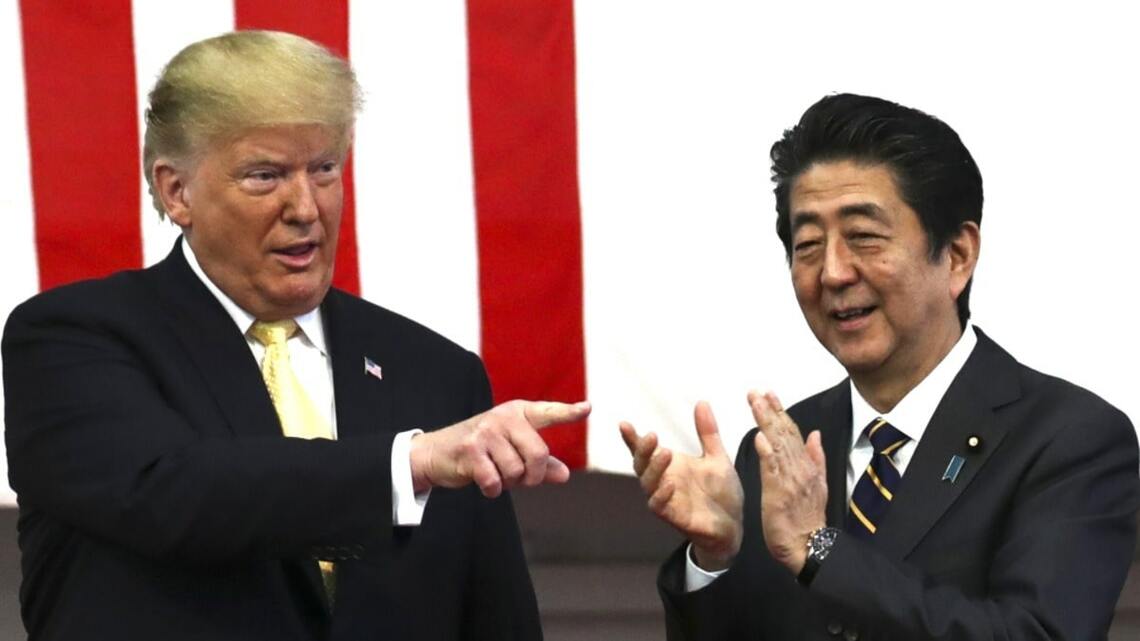 トランプ大統領と安部元首相