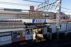 上り線・下り線それぞれのホームに駅舎が