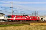 浜松市内には“赤電”として親しまれる私鉄の遠州鉄道も走っている（筆者撮影）