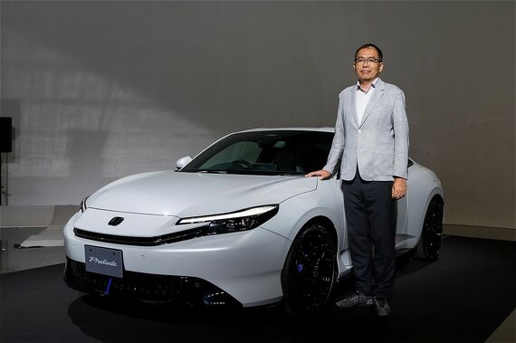 新型プレリュードと、その開発責任者の山上智行氏